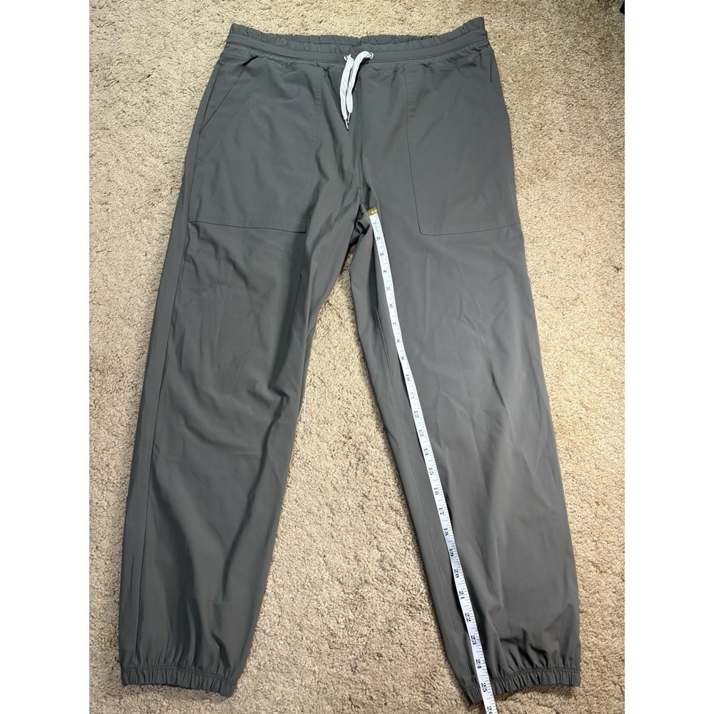 Vuori Miles Jogger Pants Women's Large Green Performance Ankle Athleisure Comfy - Picture 7 of 9